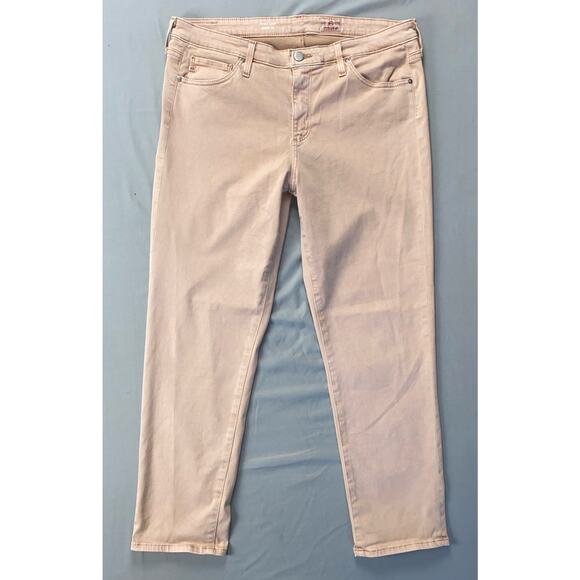 AG The Prima Crop Cigarette Leg Stretch Sateen Jeans. Desert Rose, Women's 32R. - Picture 1 of 5